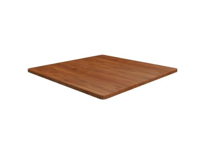 vidaXL Tischplatte Quadratisch Massivholzplatte Eichenplatte Holzplatte Platte Ersatztischplatte Dunkelbraun 90x90x2,5cm Eiche Behandelt
