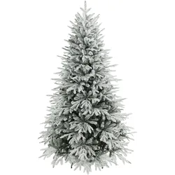 KÜNSTLICHER-WEIHNACHTSBAUM PE Metall Grün Weiß