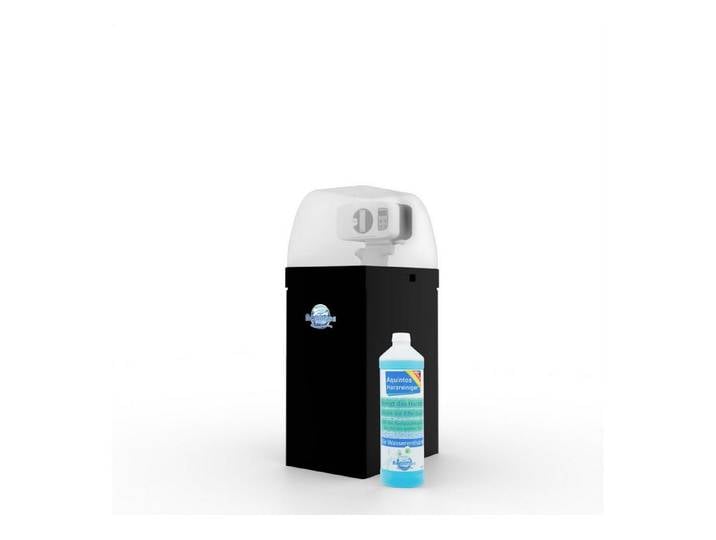 Aquintos Wasseraufbereitung Kalk- und Wasserfilter Enthärter ShinySoft8 Weichwasseranlage Enthärtungsanlage Kabinettanlag, Zubehör für Abwasserschlauch + Harzreiniger, Weichwasseranlage Enthärtungsanlage