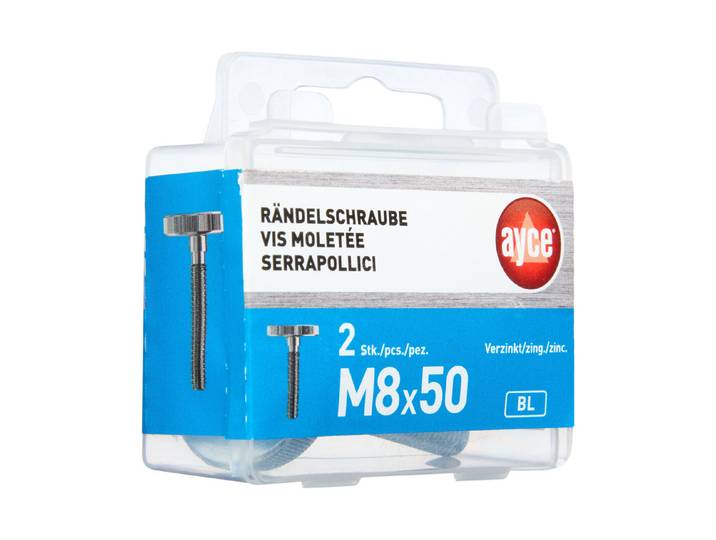 Ayce Rändelschraube M8