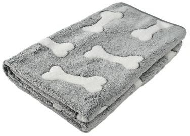 Uplift Essentials Ultra Plush Warm Winter Pet Blanket bone Print l