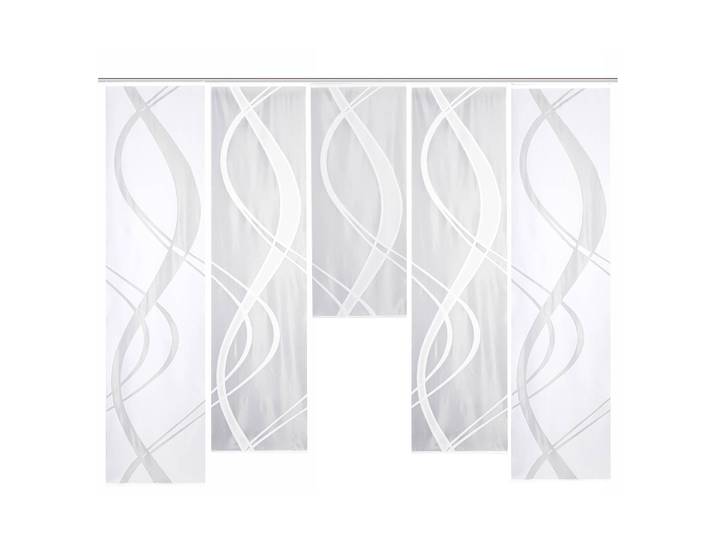 Panneaux japonais Tibasi lot de 5 57 x 145cm Blanc