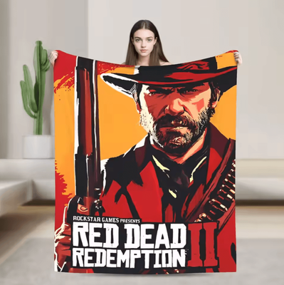 Inspire Curations Arthur Morgan Soft Flannel Throw Blanket 114jdt107 28x40in(70x100cm)