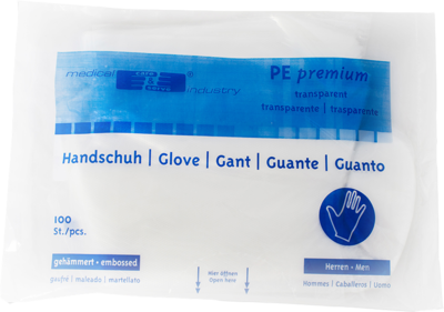 Büttner-Frank GmbH HANDSCHUHE Einmal Herren Polyäthylen 100 St 03186577