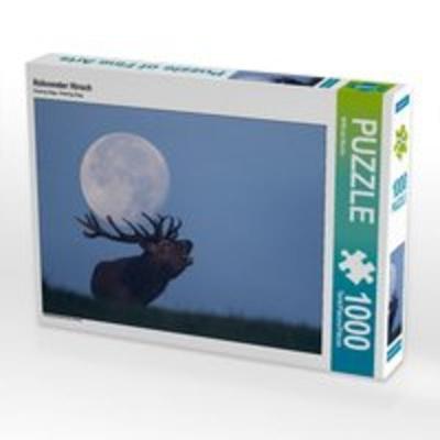 CALVENDO Puzzle Röhrender Hirsch 1000 Teile Lege-Größe 64 x 48 cm Foto-Puzzle Bild von Wilfried Martin