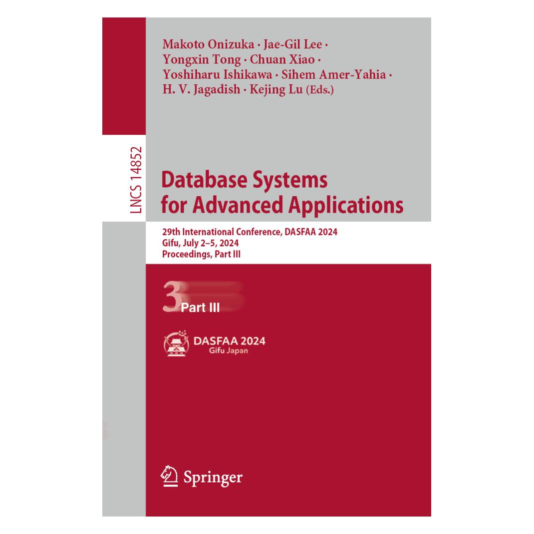 Springer Database Systems for Advanced Applications (Englisch, Jae-Gil Lee, Yongxin Tong) (57070456)