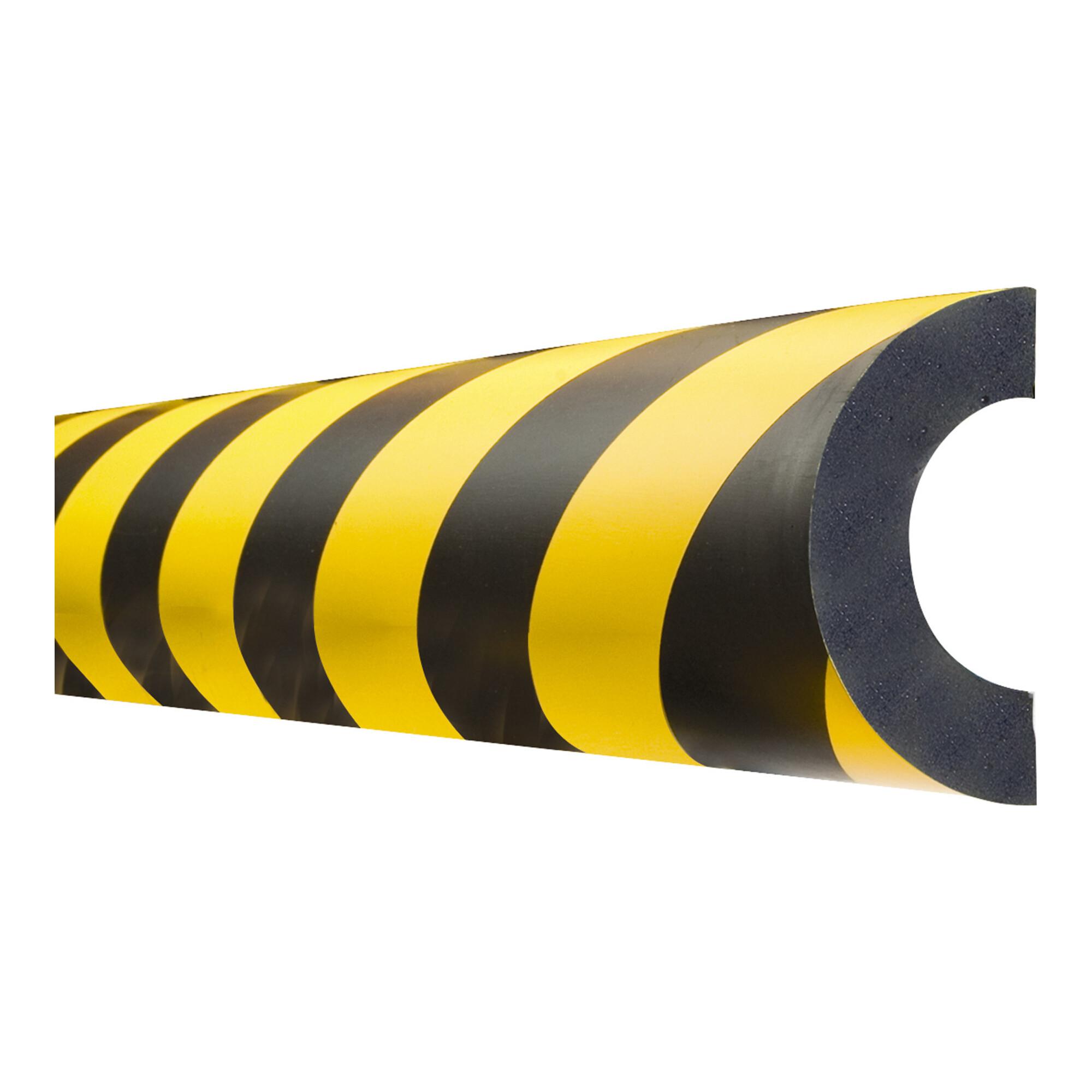 Moravia Prallschutz MORION Rohrschutz 40 für Rohre 30 - 50 mm gelb/schwarz magnetisch (422.21.293)