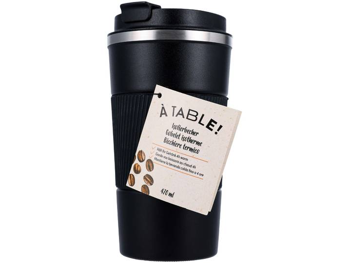 À Table! Isolierbecher schwarz 470ml