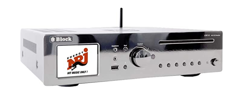 Block CVR-10 Netzwerk CD-Kompaktanlage, 25 Watt RMS, Internetradio, CD, MP3, WLAN, USB, Ethernet, UPnP, DLNA-, Smartphone-Steuerung, Bluetooth
