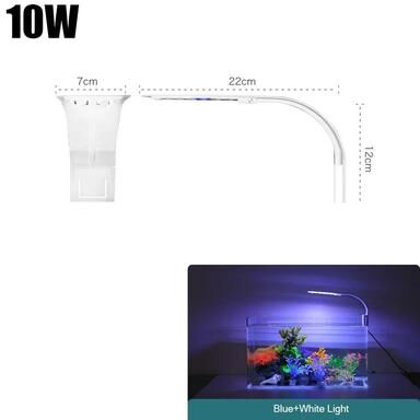 Uplift Essentials Super Slim LED Aquarium Light With Clip On Design eu Plug x5w bw