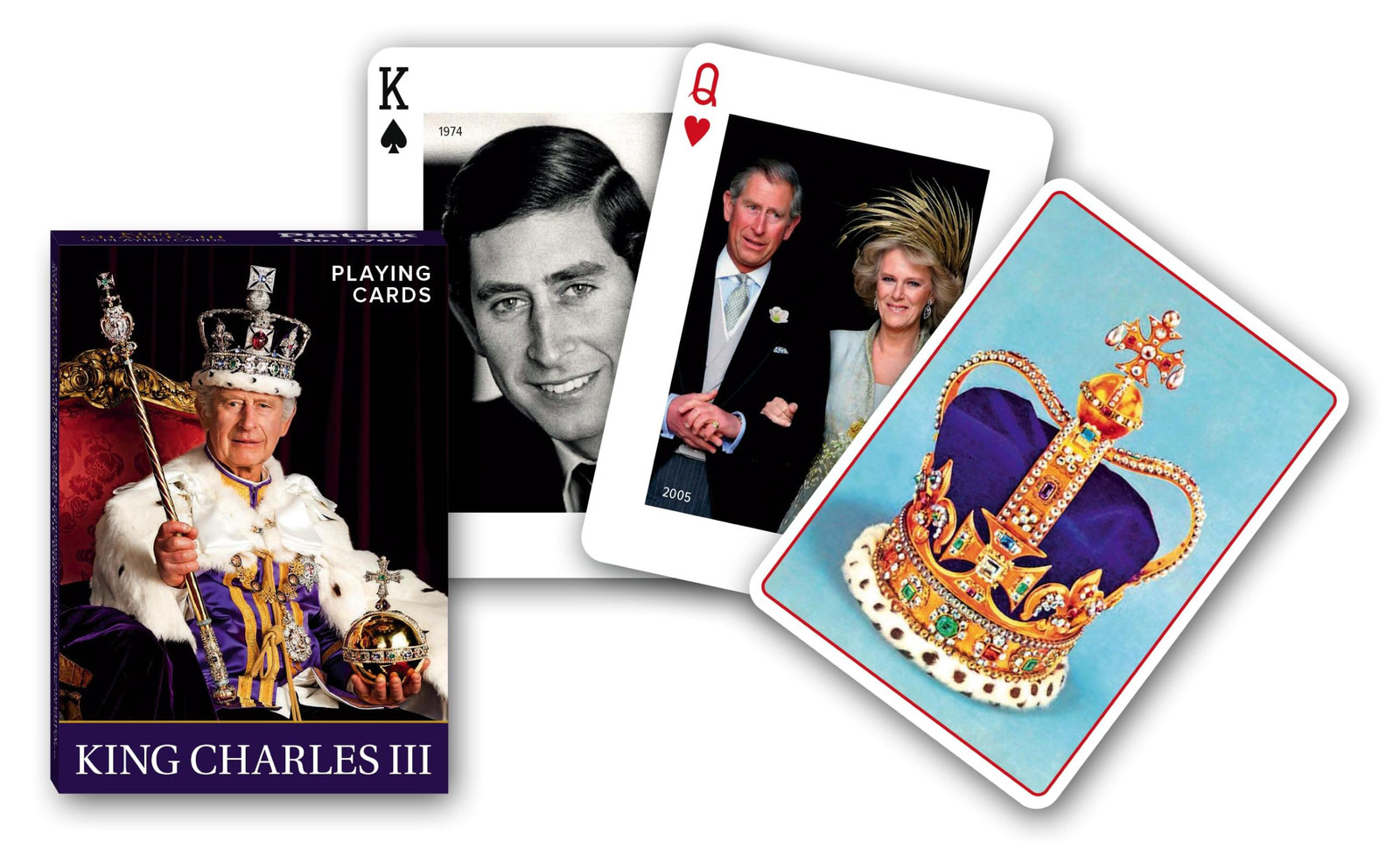 Piatnik speelkaarten Koning Charles III
