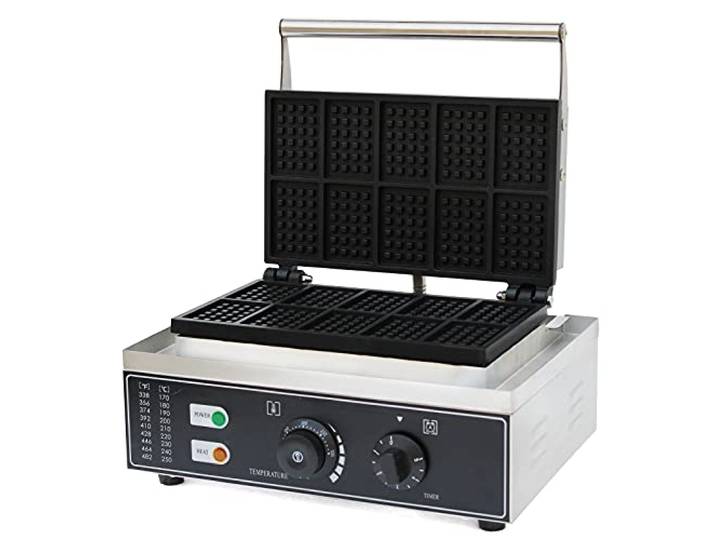 1550 W Kommerzielle Elektrische Waffeleisen Machine Anthaftpfannen Waffle Maker 50~300℃ Antihaftpfanne Waffelautomat Kommerzielle Muffin-make