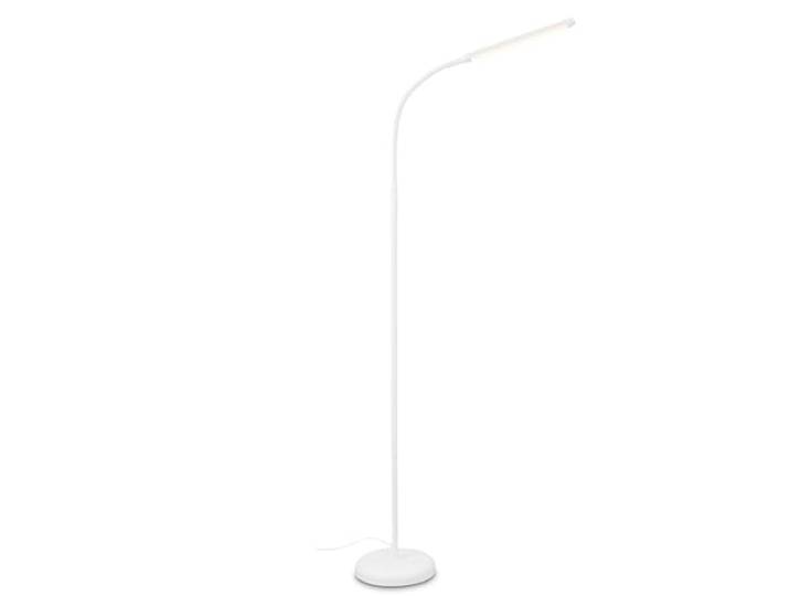 BRILONER - Lampadaire LED dimmable comme décoration dans le salon et lampe de lecture\, Lampe LED orientable\, Lampe de salon\, Touche\, Éclairage indirect\, Blanc