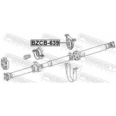 FEBEST Lagerung, Gelenkwelle bzcb639 für Mercedes