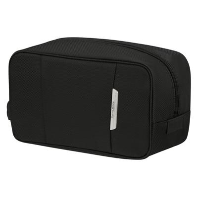 Kulturbeutel SAMSONITE "RESPARK Toilet Kit Toilet Pouch", Gr. B/H/T: 23cm x 13cm x 12cm, schwarz (ozone schwarz), Polyester, unifarben, Taschen Kulturbeutel Kosmetiktasche, Kosmetiktasche Reisekosmetiktasche Beauty-Bag mit Tragegriff