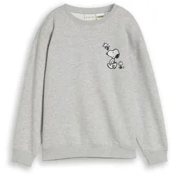 Tom Tailor Oversize Sweatshirt mit Peanuts Motiv - Mädchen - Gr. 152 - grau