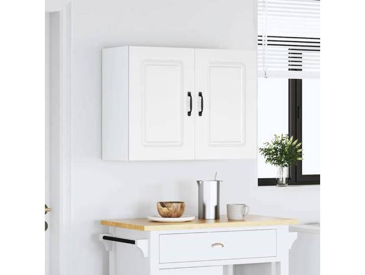 Soldes d'automne Caisson haut cuisine Blanc - Meuble mural de cuisine Kalmar - Blanc - Bois d'ingénierie 272 796794114786