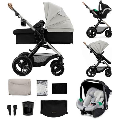 Kombi-Kinderwagen KINDERKRAFT "MOOV 2 XL", Kinder, grau, Stahl, Kinderwagen, mit Luftreifen
