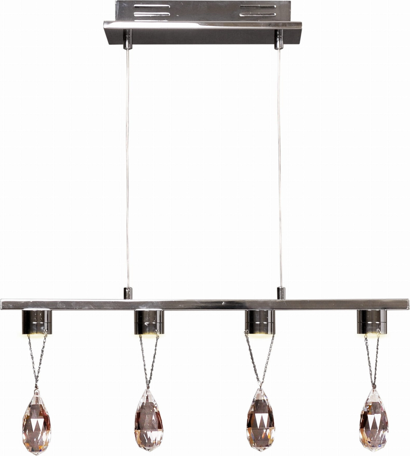 Candellux PRISMA LED-kroonluchter, chroom, 4 LED's