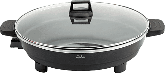 Sartén - Jata JEPE1601, Paellera Eléctrica, 43 cm Diámetro, 2000W, Recubrimiento antiadherente libre de PFOA, Negro