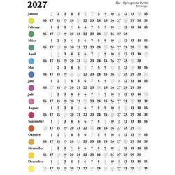 Neumann, Kalender, Der Springende Punkt weiss 2027