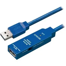 Deltaco USB3-1001 USB cable USB 3.2 Gen 1 (3.1 Gen 1) USB A Black (3 m, USB 3.2 Gen 1), USB Kabel