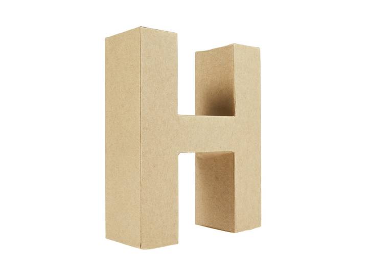 Glorex Buchstabe H aus Karton 17.5 × 15 × 5.5 cm