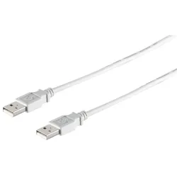 USB-A Verbindungskabel, 2.0, grau, 0,5m
