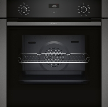 Neff B1ACE2AG3 Backofen 60cm GraphiteGrey 7Heizarten LCD-Display EasyClean SoftClose Versenkknebel