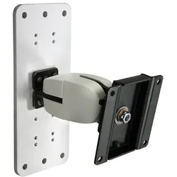 Ergotron Wandhalterung Serie 100 Double Pivot (Wand, 27", 10.40 kg), Monitor Halterung, Schwarz, Weiss