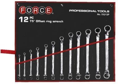 FORCE 51213P-8 Double Ring Spanner Set
