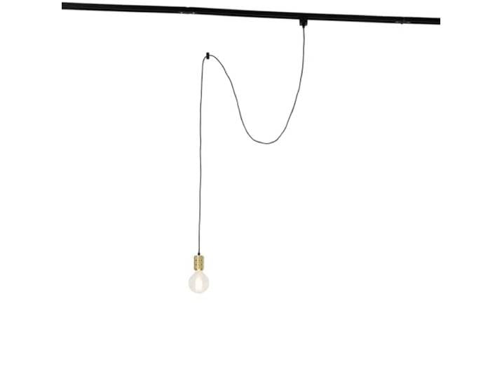 Qazqa Lampe suspendue avec suspension sur rail or - Cavalux