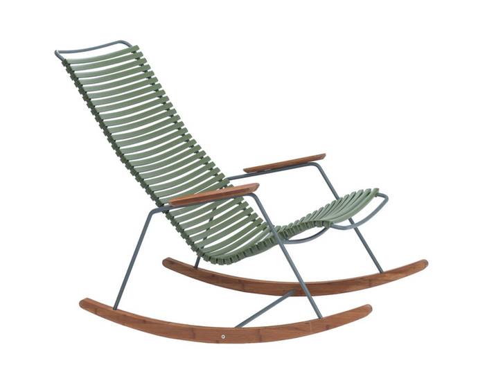 Schaukelsessel Click Houe grau, Designer Henrik Pedersen, 64x92x100 cm
