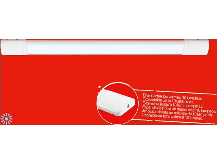 LED Arbeitsleuchte BRILONER LEUCHTEN WARA , weiß, H:120cm Ø:10cm, Leuchten, LED Arbeitsleuchte, 61,5x7x2,5 cm, Küche, Schrank, Werkstatt