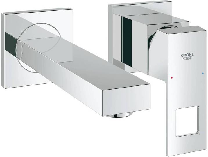 GROHE Eurocube façade mitigeur lavabo 2 trous mural 19895000