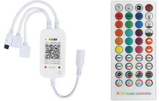 United Smart WiFi RGB LED Strip Controller With App Remote & Alexa Voice Control WiFi 40 keys Controller