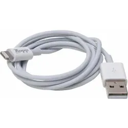 Kopp 33366811 USB Lightning 8-polig, mit MFI (Apple Lizenz), 1m, Farbe: weiß