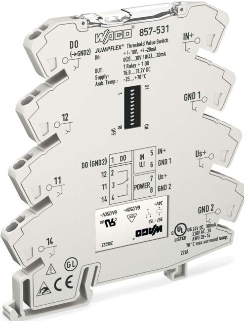 WAGO GmbH& Co. KG Interrupteur de seuil configurable 857-531 (857-531)