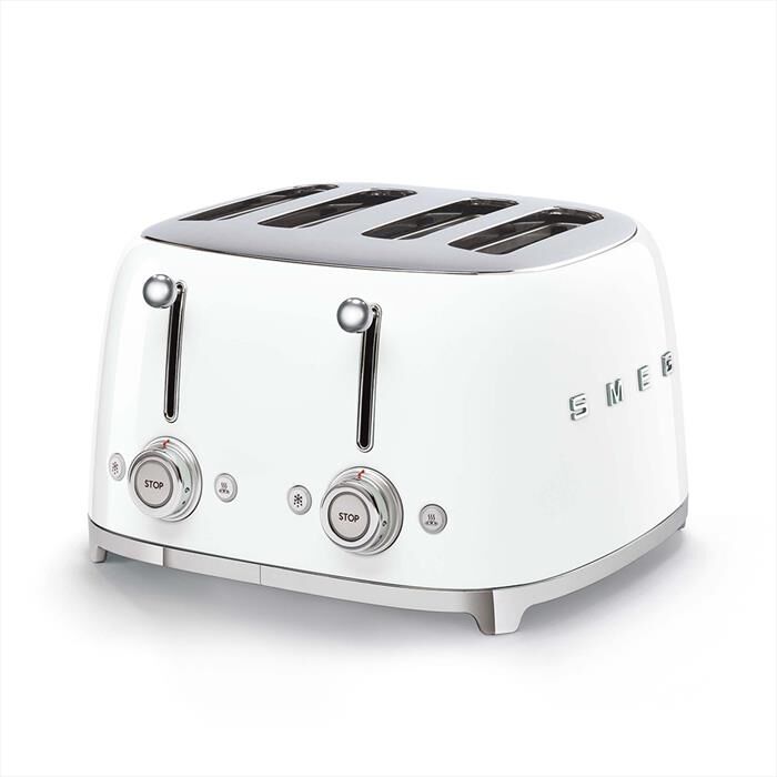 SMEG Tostapane 50's Style 4x4 Fette – Tsf03wheu-bianco