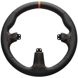 Asetek SimSports GT Rim - Round, Leder, Gaming Controller, Schwarz