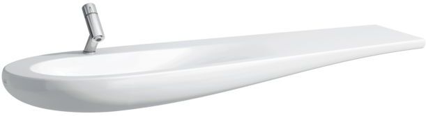 LAUFEN Alessi One Waschtisch 8149714001041 160x50cm, weiß clean Coat, mit Hahnloch