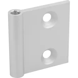 SCHARNIERHÄLFTE FÜR ALUMINIUMPROFILE 40,1X50, ALUMINIUM ELOXIERT, A1=21,1