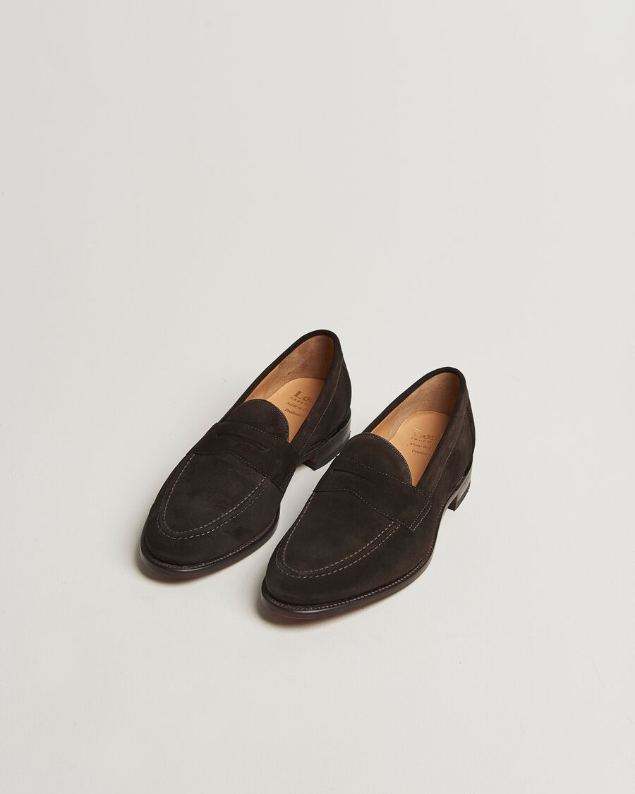 Loake Shoemakers Loake 1880 Imperial Suede Loafers Dark Brown men EU43 Brun