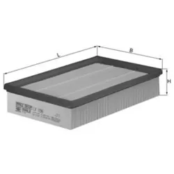Luftfilter MAHLE LX 1596