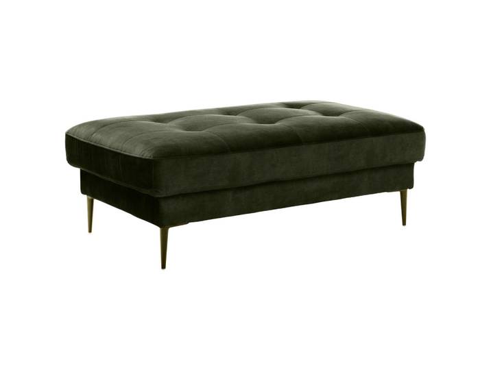 Trendmanufaktur Hocker Luzi, Dunkelgrün, Füllung: Polyetherschaumkern, Kaltschaum, rechteckig, 125x42x72 cm, Made in EU, Stoffauswahl, Wohnzimmer, Hocker, Sitzhocker