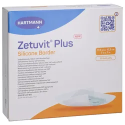 Zetuvit Plus Silicone Border 17,5x17,5 cm