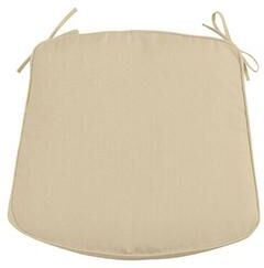 Replacement Chair Cushion - 21x18.5 - Knife Edge, Canvas Sand Sunbrella - Ballard Designs