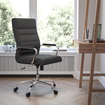 Flash Furniture High Back LeatherSoft Executive Swivel Office Chair with Chrome Base