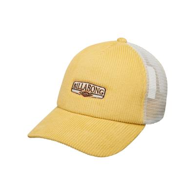 Trucker Cap BILLABONG "Cord", Jungen, gelb (retro gelb), Baumwolle, Caps