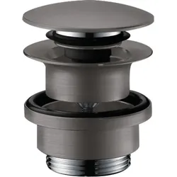 hansgrohe Ablaufgarnitur Push Open, 50100340, Farbe: Brushed Black Chrome